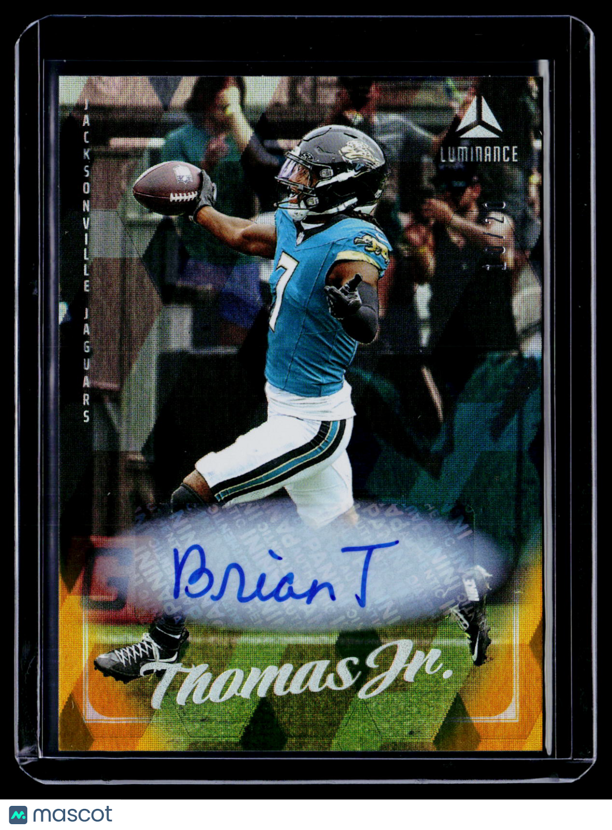 2025 Luminance Brian Thomas Jr. Rookie Gold Auto 10/20 RC
