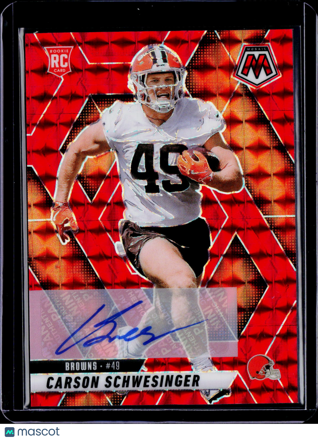 2025 Mosaic Carson Schwesinger Red Auto 075/199 RC