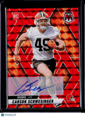 2025 Mosaic Carson Schwesinger Red Auto 075/199 RC