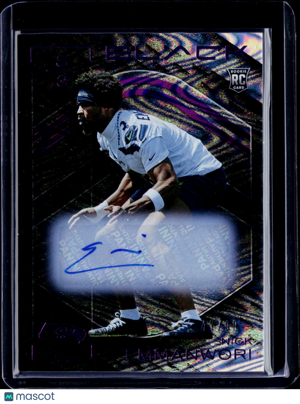 2025 Black Nick Emmanwori Rookie Auto 47/99 RC