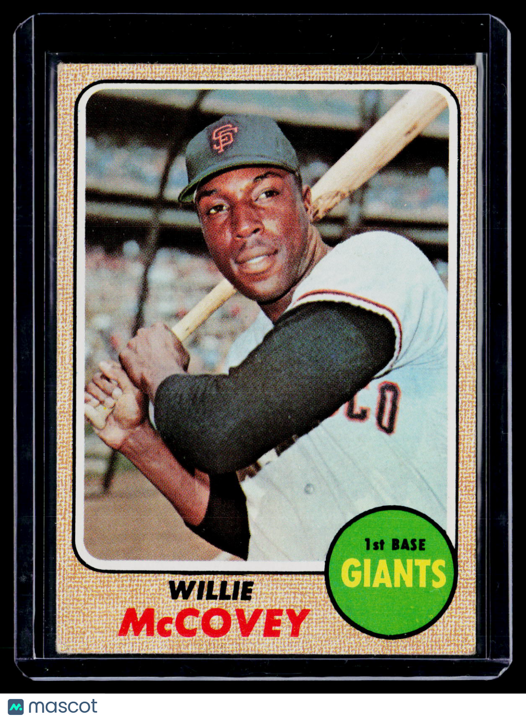 1968 Topps Willie McCovey 290 Poor Condition