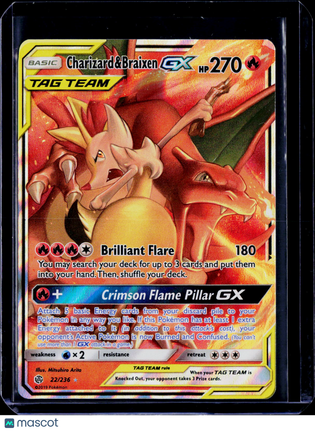 Charizard & Braixen GX Cosmic Eclipse