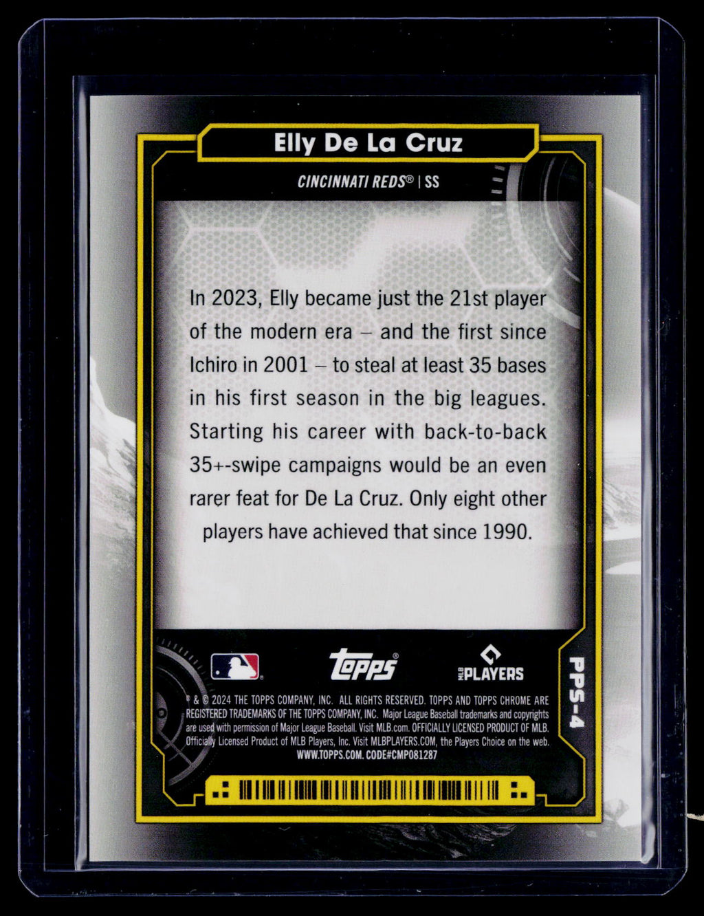 2024 Topps Chrome Cosmic Elly De La Cruz Rookie Planetary Pursuit Sun RC