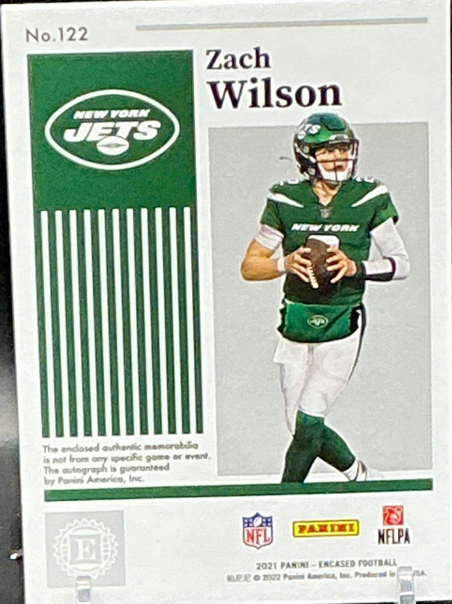 2021 Encased Zach Wilson RPA 02/10