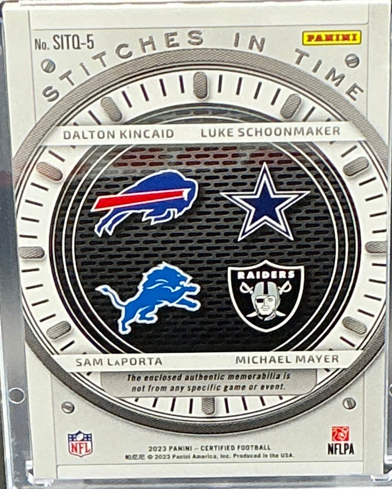 2023 Certified Dalton Kincaid, Luke Schoonmaker, Sam LaPorta, Michael Mayer Quad Patch 08/15