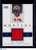 2001 Upper Deck Joe Montana Legendary Game Jerseys Patch