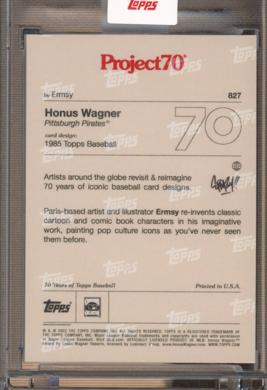 2021 Topps Project 70 Honus Wagner Ermsy 827