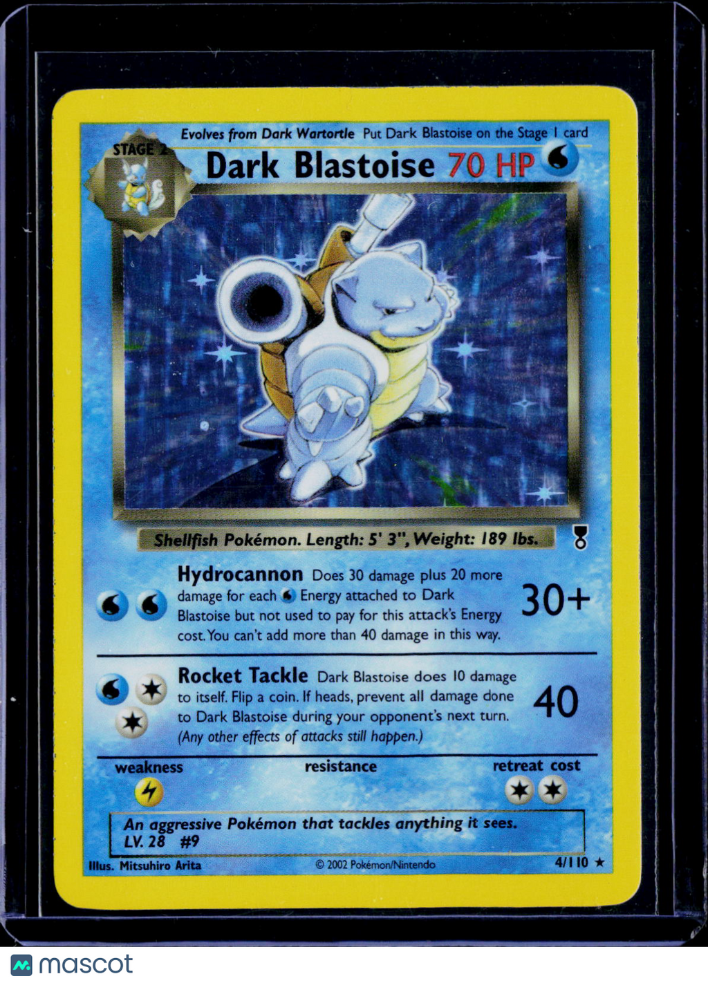 Dark Blastoise Holo 4/110
