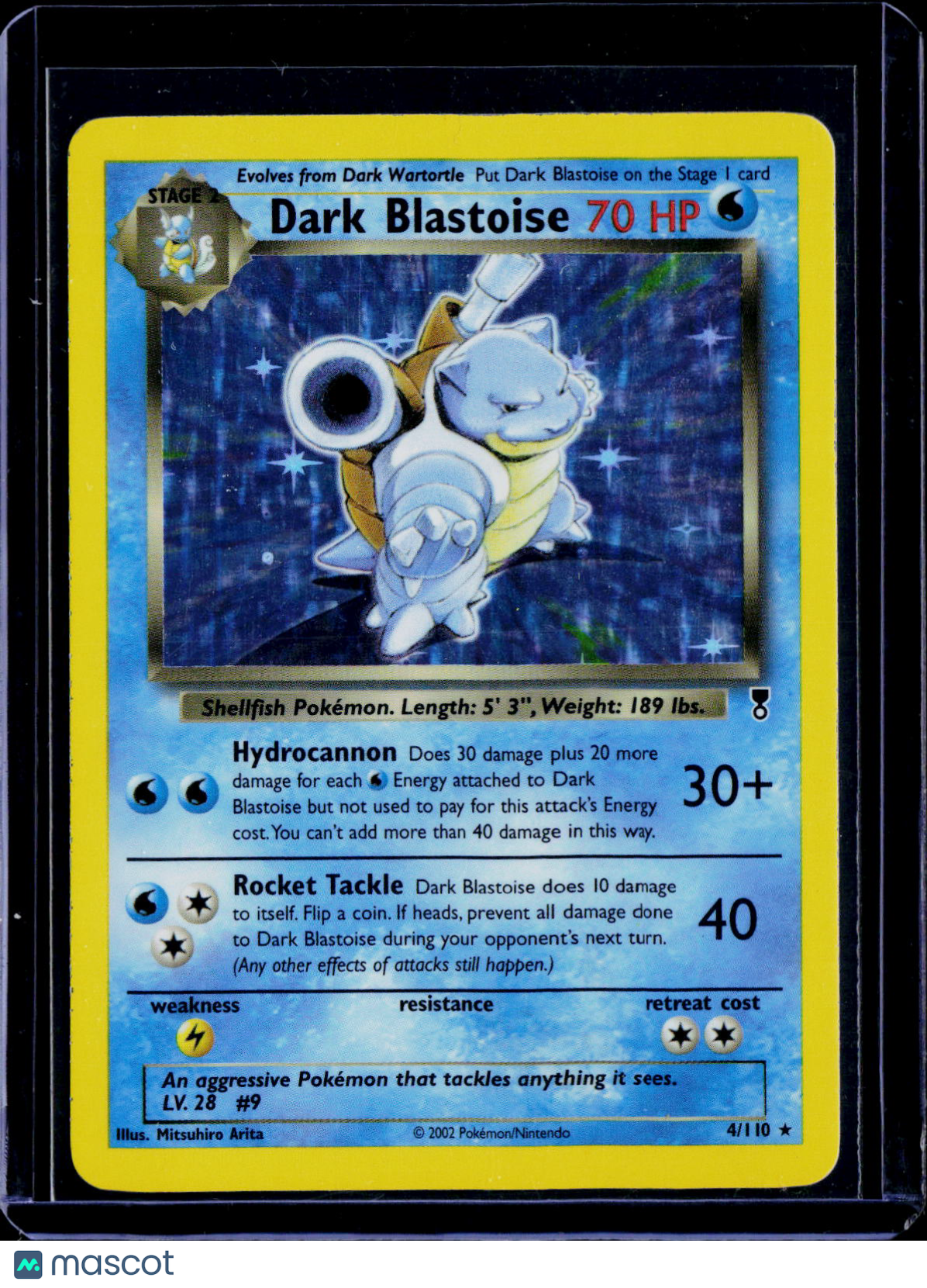 Dark Blastoise Holo 4/110