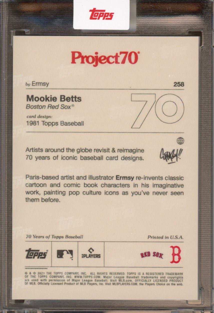 2021 Topps Project 70 Mookie Betts Ermsy 258
