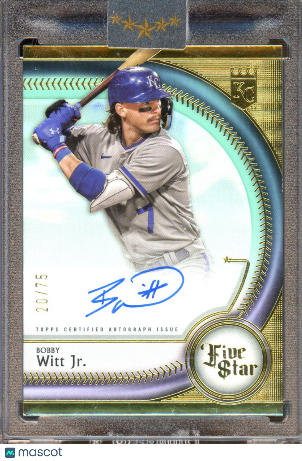 2025 Topps Five Star Bobby Witt Jr. Auto 20/75
