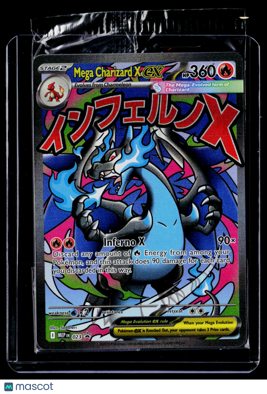 Pokemon Mega Charizard X ex Promo 023
