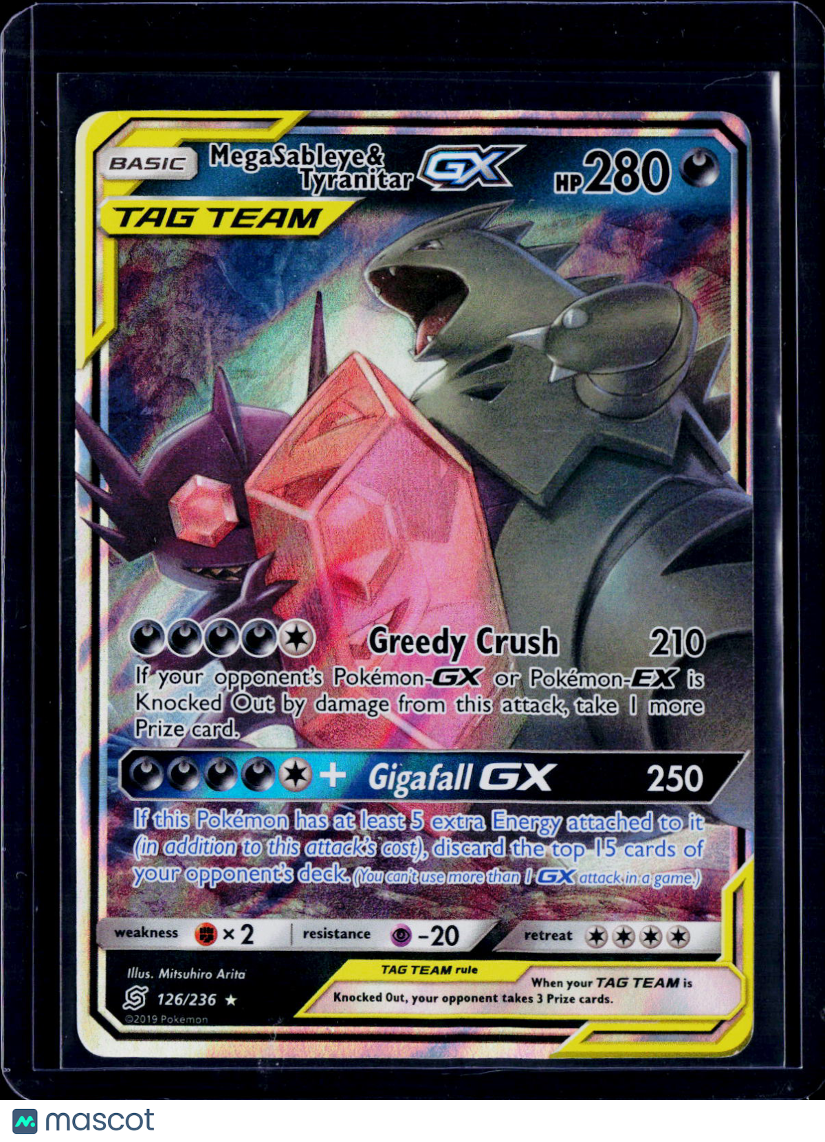Mega Sableye & Tyranitar GX 126/236