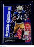 2025 Prizm Black Jeremiyah Love Blue Prizm Fireworks 91/199