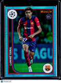 2024 Merlin Lamine Yamal Aqua Prism Refractor Rookie