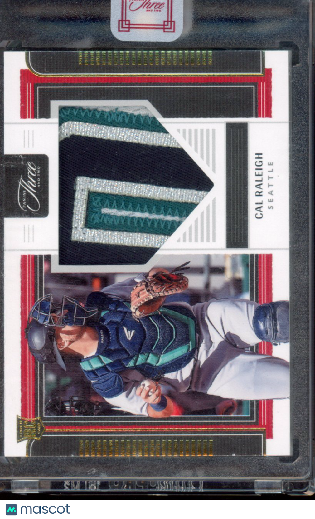 2022 Panini Three And Two Cal Raleigh Rookie Jumbo Patch /35