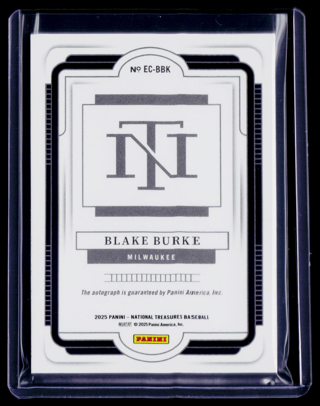 2025 National Treasures Blake Burke Sapphire Auto 13/49