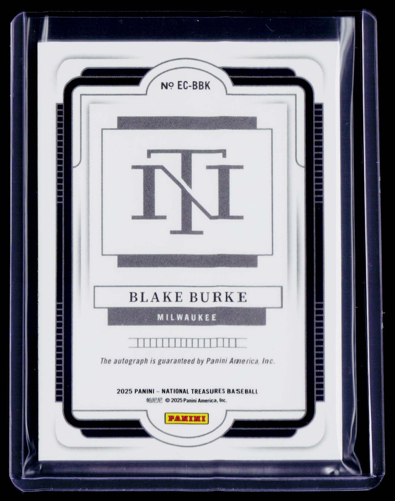 2025 National Treasures Blake Burke Sapphire Auto 13/49