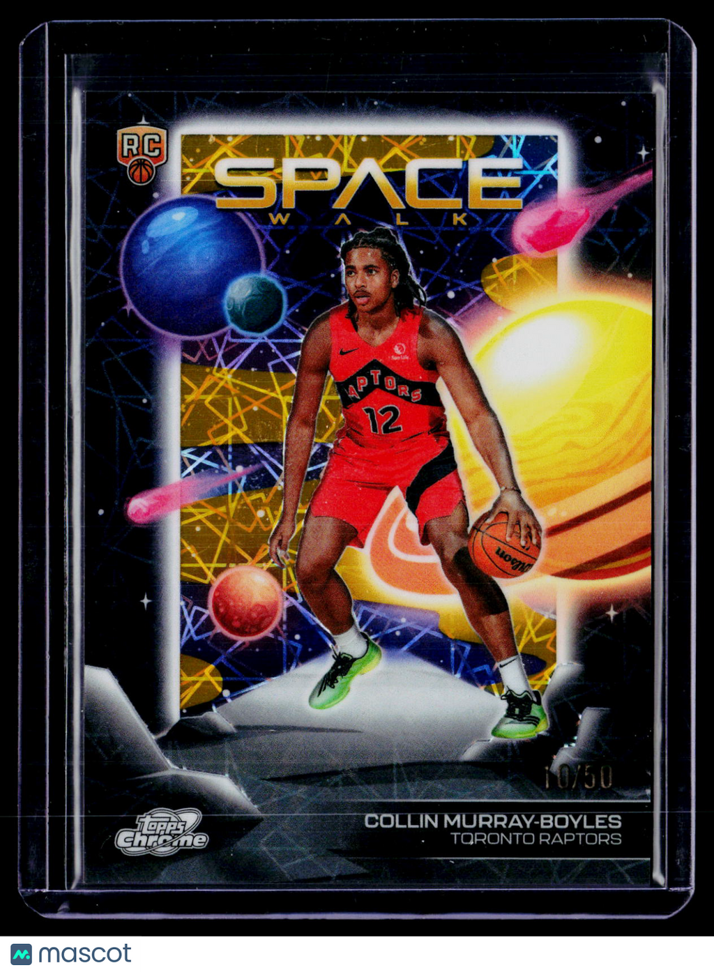 2025 Topps Chrome Cosmic Collin Murray-Boyles Rookie Gold Space Walk 10/50 RC