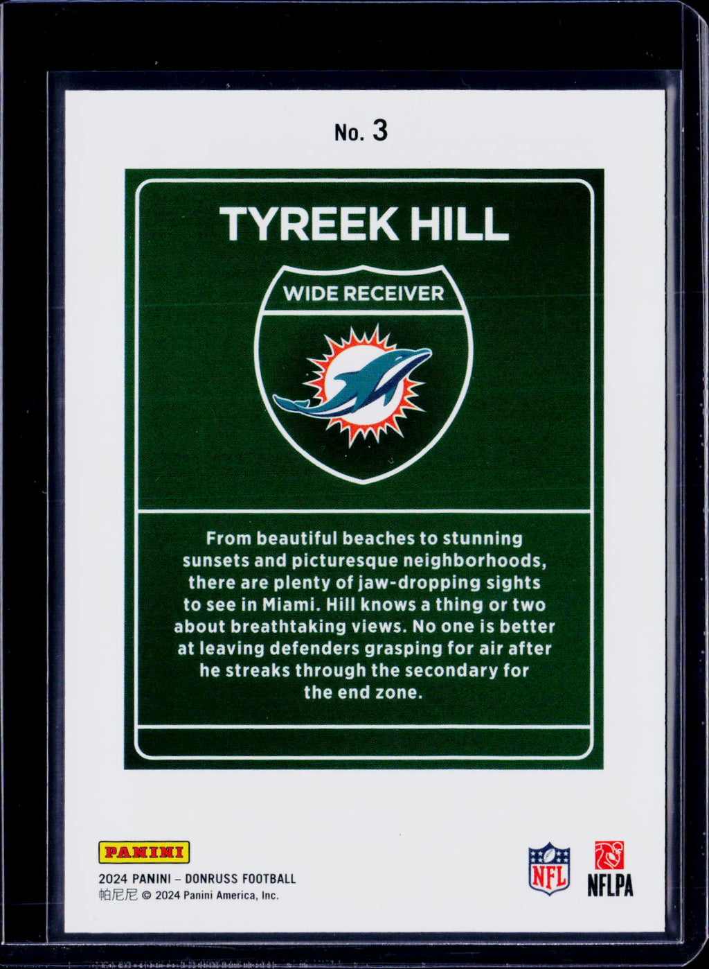 2024 Donruss Tyreek Hill Downtown