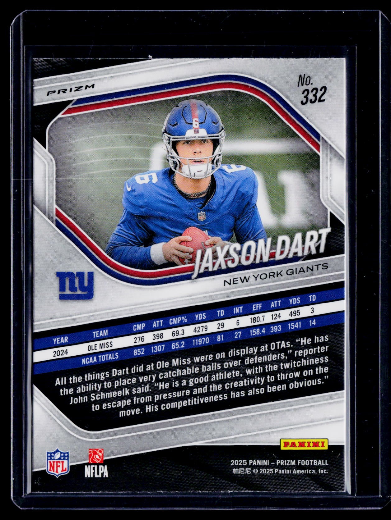 2025 Prizm Jaxson Dart Rookie Neon Green Pulsar RC