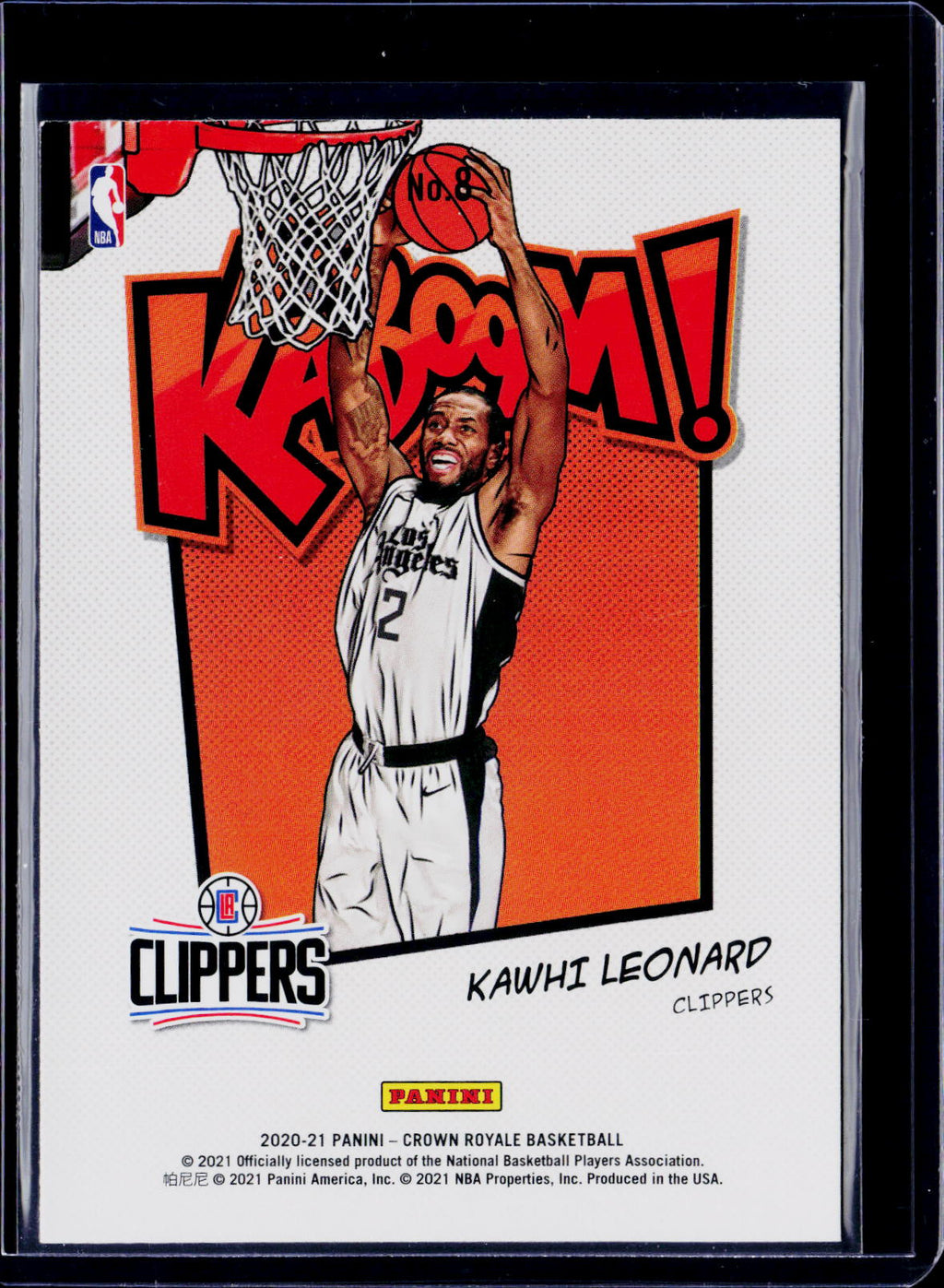 2020-21 Crown Royale Kawhi Leonard Kaboom