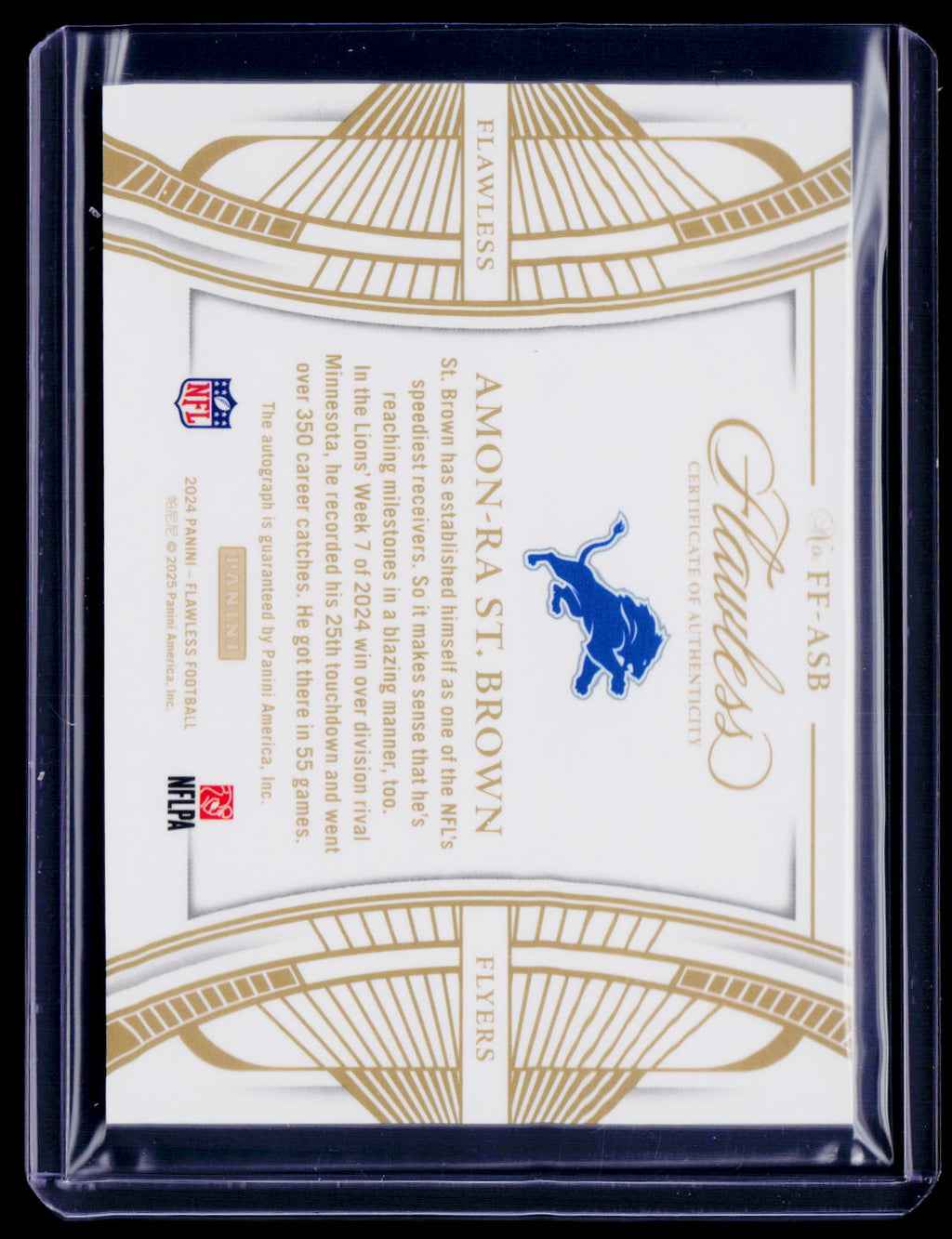 2024 Flawless Amon-Ra St. Brown Flyers Auto 5/20