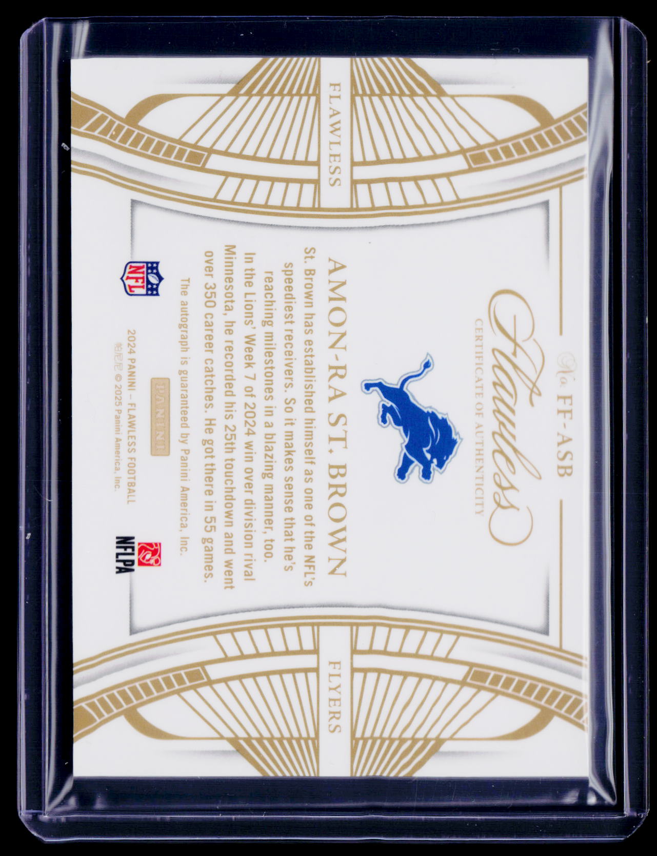 2024 Flawless Amon-Ra St. Brown Flyers Auto 5/20