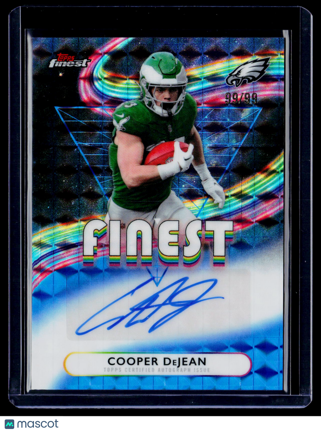 2025 Topps Finest Cooper DeJean Blue Geometric Auto 99/99