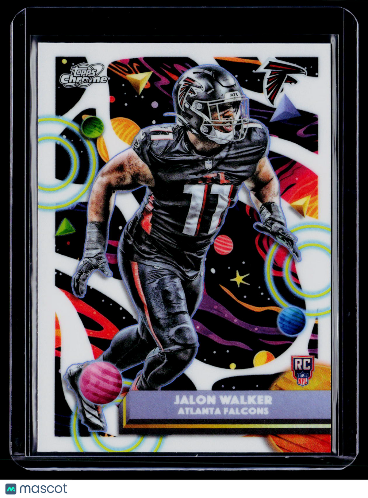 2025 Topps Chrome Cosmic Jalon Walker Rookie White Hole RC