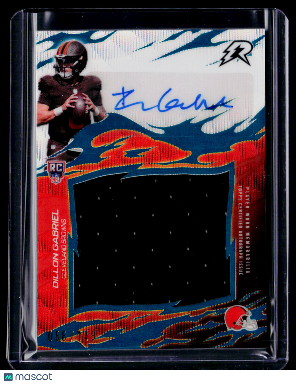 2025 Topps Resurgence Dillon Gabriel Rookie Teal Surge RPA 58/149 RC