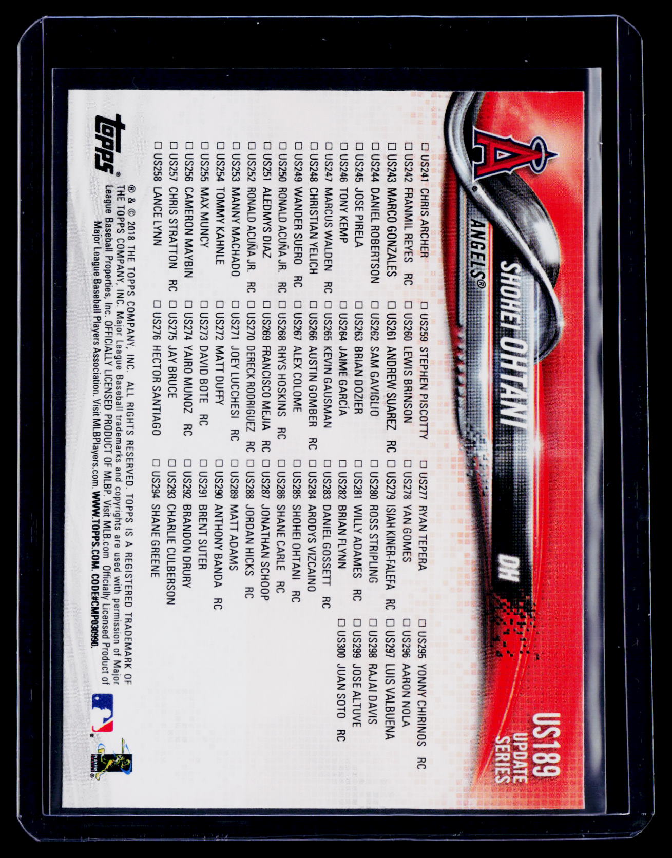 2019 Topps Update Shohei Ohtani 3 Game HR Streak