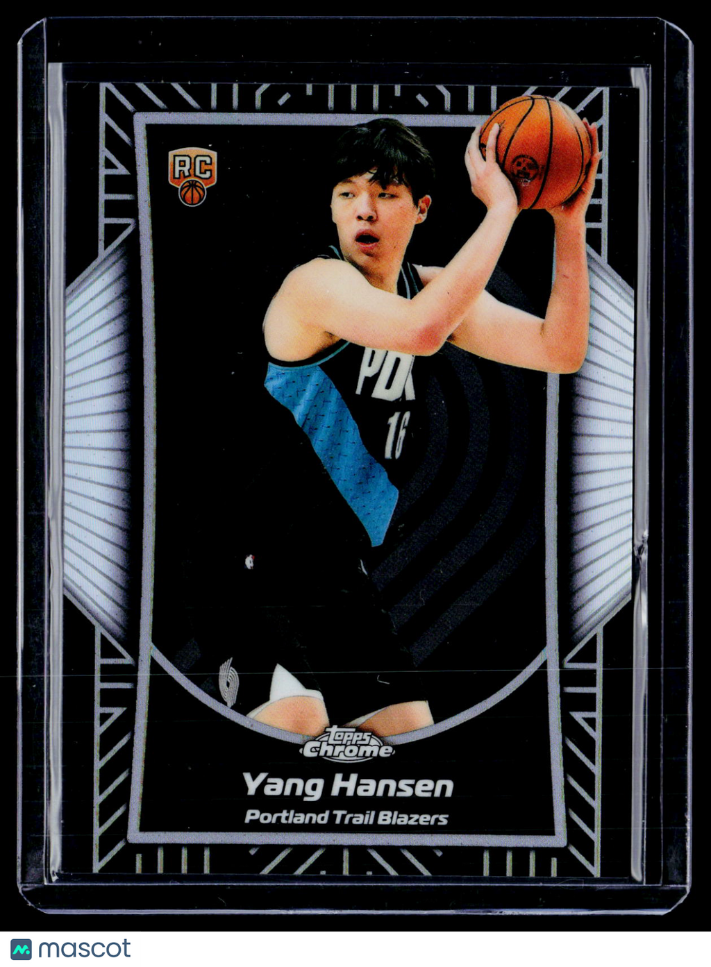 2025 Topps Chrome Update Yang Hansen Rookie Shadow Etch RC