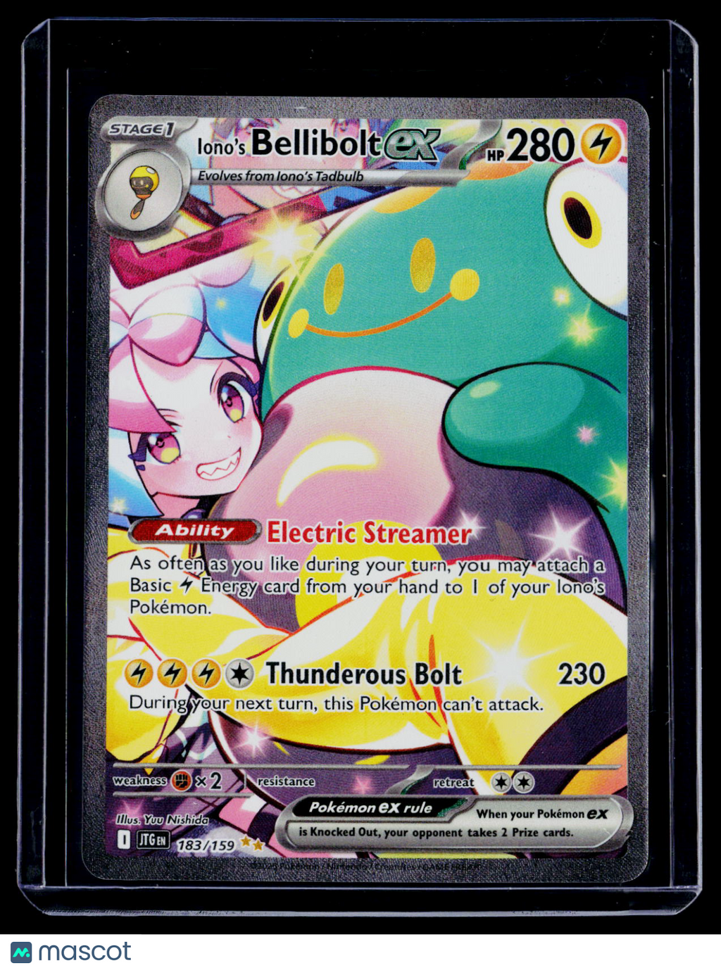 Pokemon Iono's Bellibolt Ex 183 159