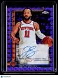 2025 Topps Chrome Jalen Brunson Purple Geometric Auto 27/75