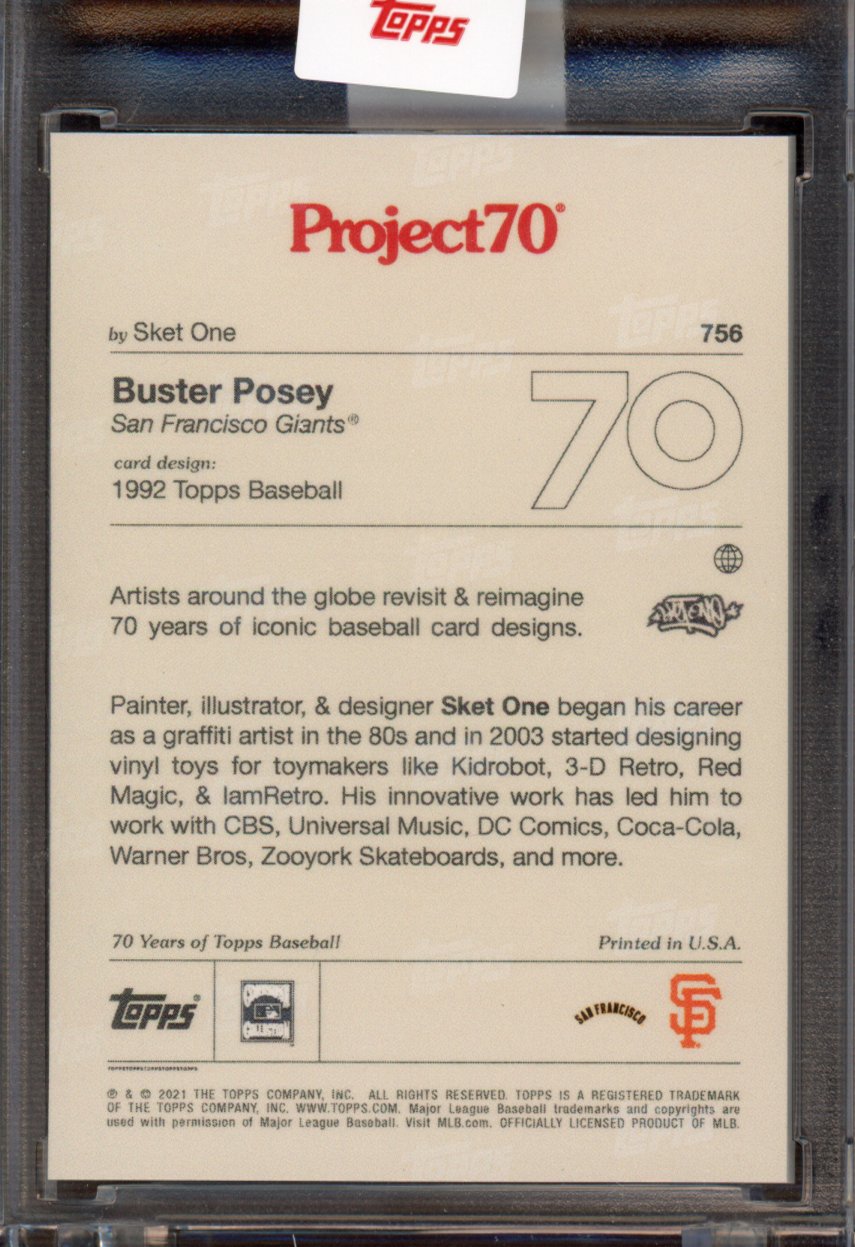 2021 Topps Project 70 Buster Posey Sket One 756
