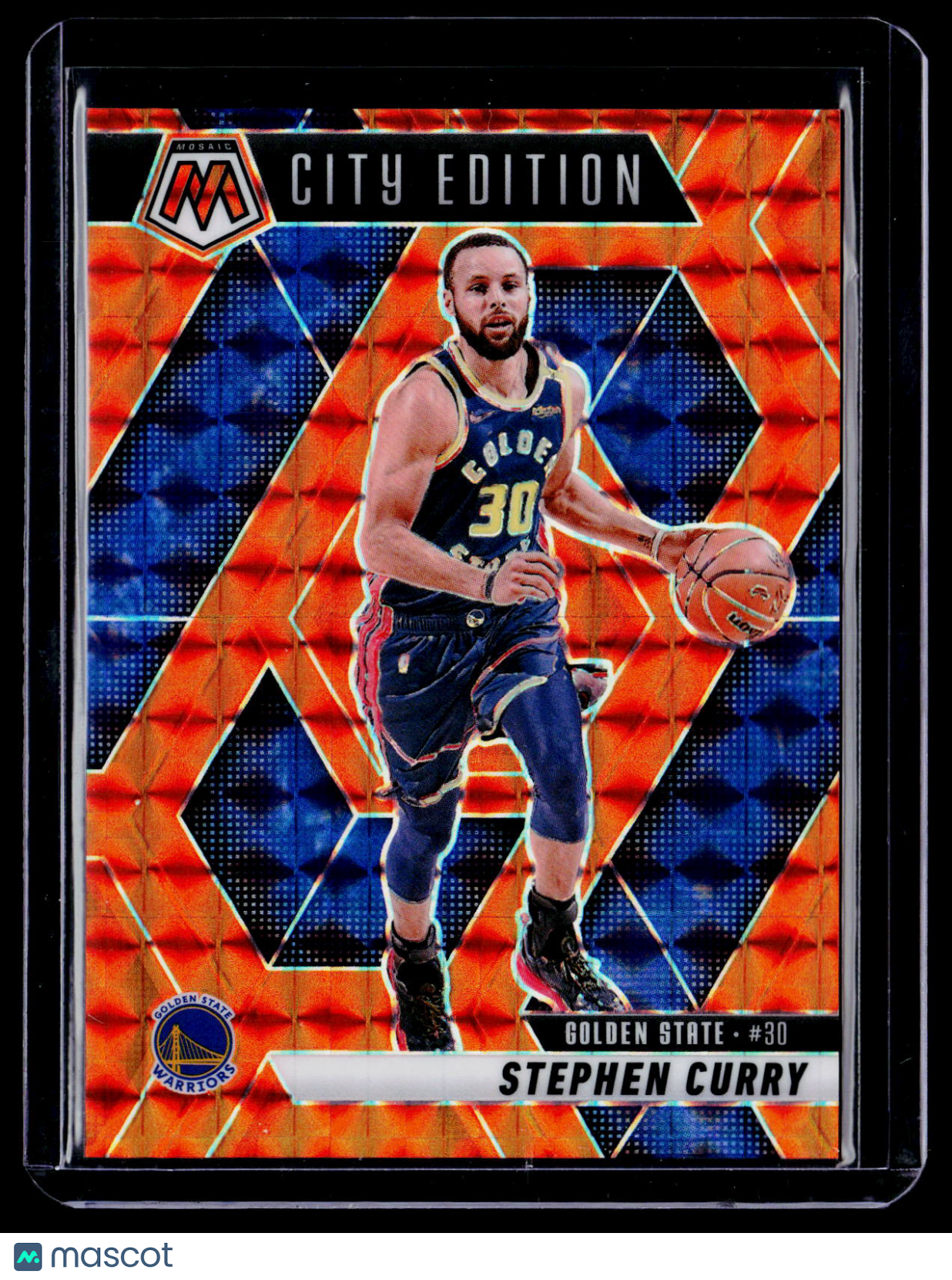 2024-25 Panini Mosaic Stephen Curry Orange City Edition 173/249
