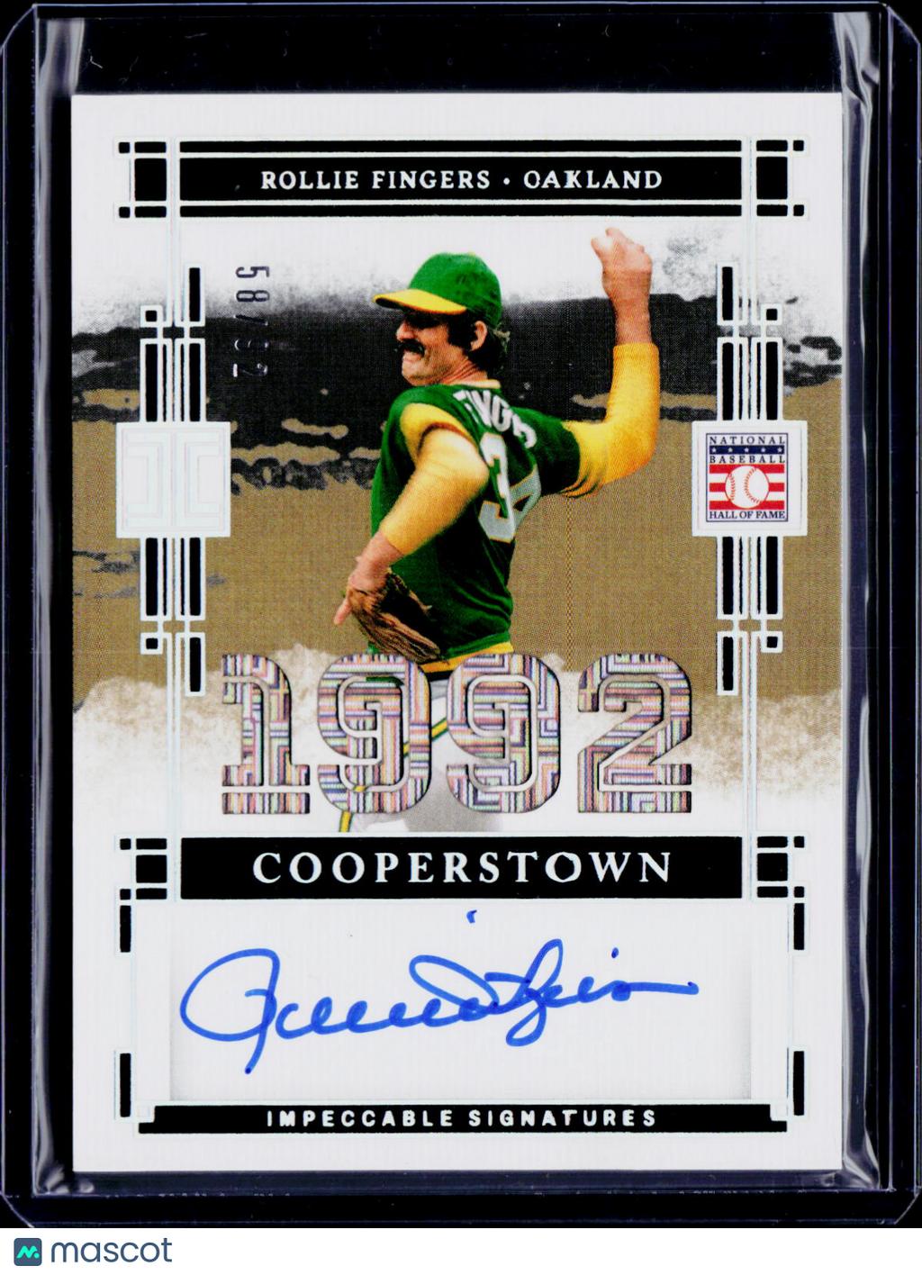2025 Impeccable Baseball Rollie Fingers Cooperstown Signatures /92