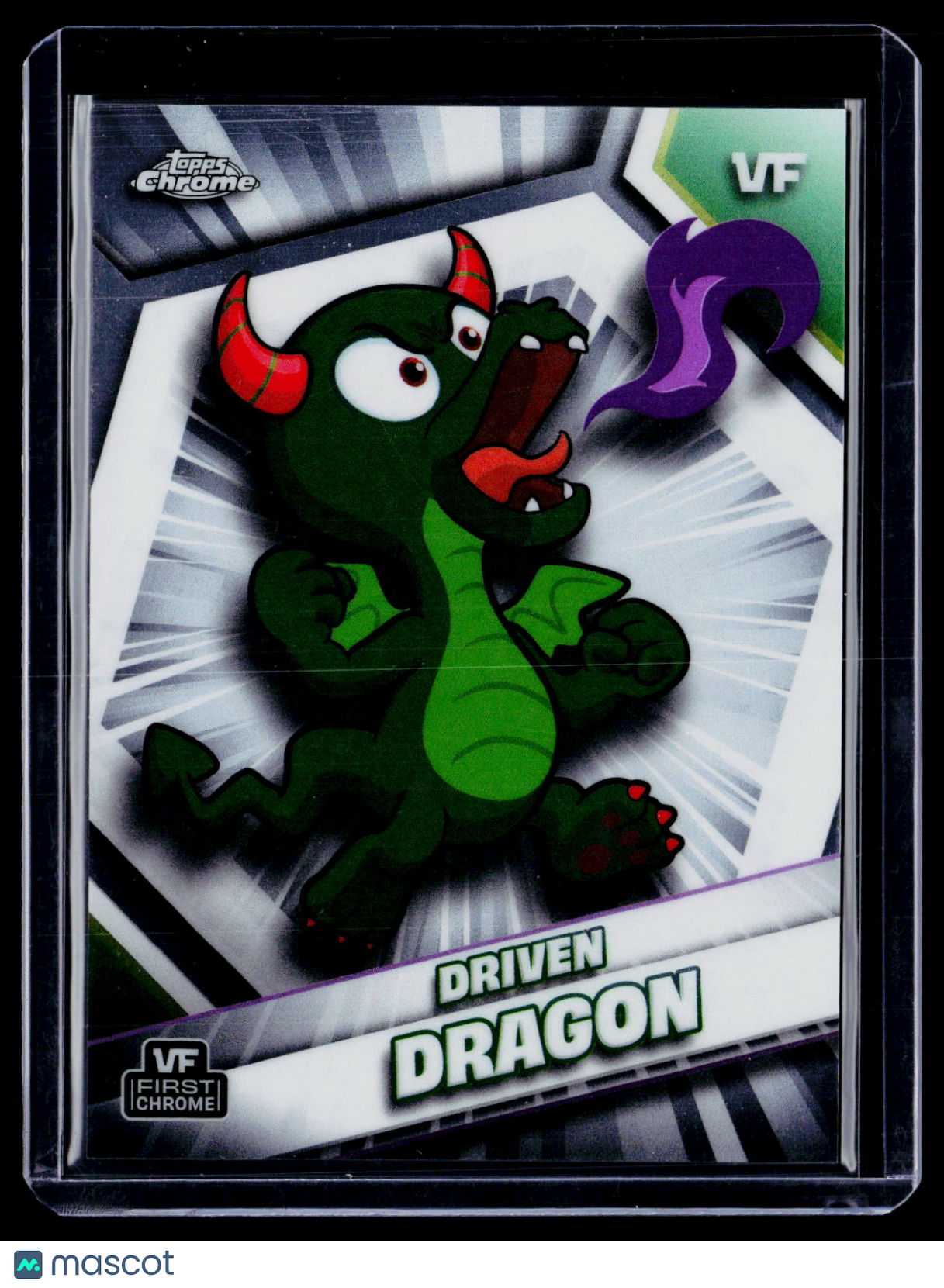2026 Topps Chrome VeeFriends Driven Dragon Variation Purple Fire SSP