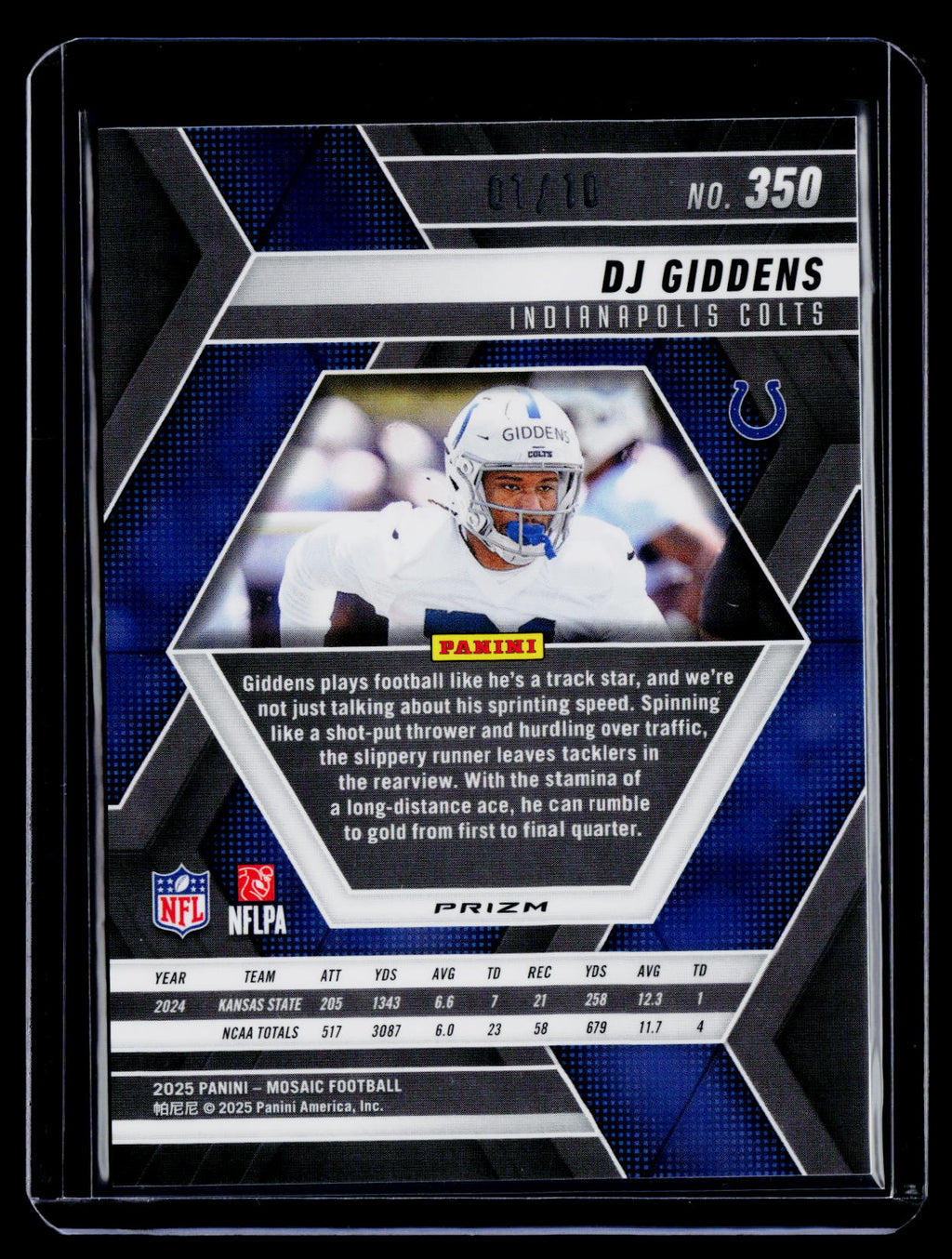2025 Mosaic D.J. Giddens Rookie Lime Green Fluorescent 1/10 RC