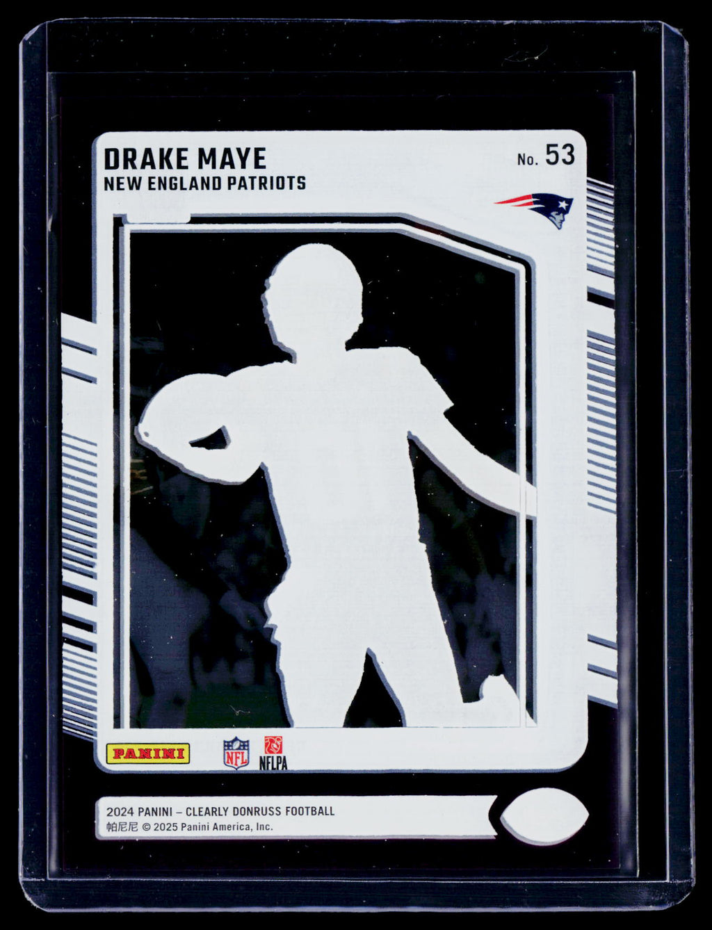 2024 Clearly Donruss Drake Maye Rookie Purple 18/75 RC
