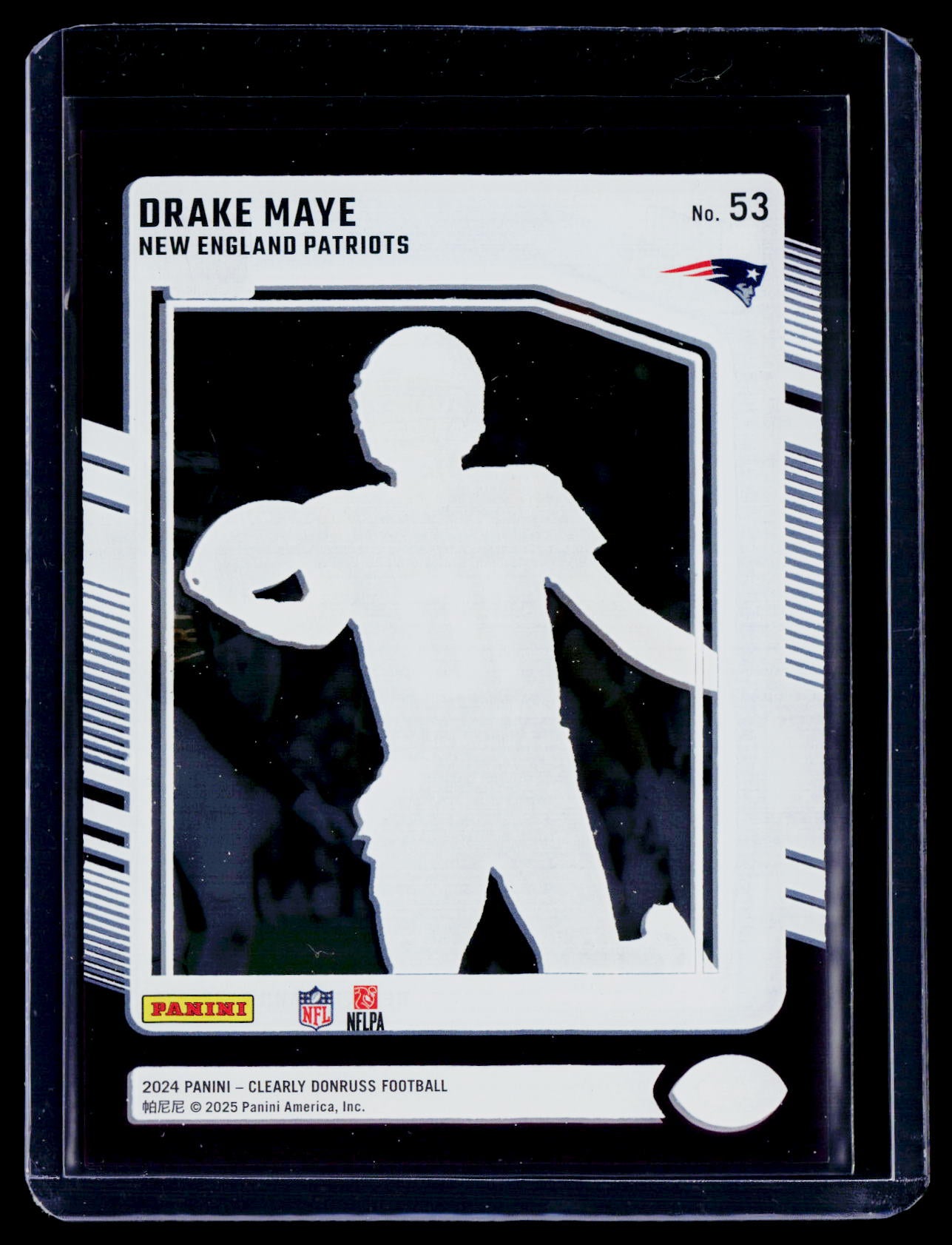 2024 Clearly Donruss Drake Maye Rookie Purple 18/75 RC