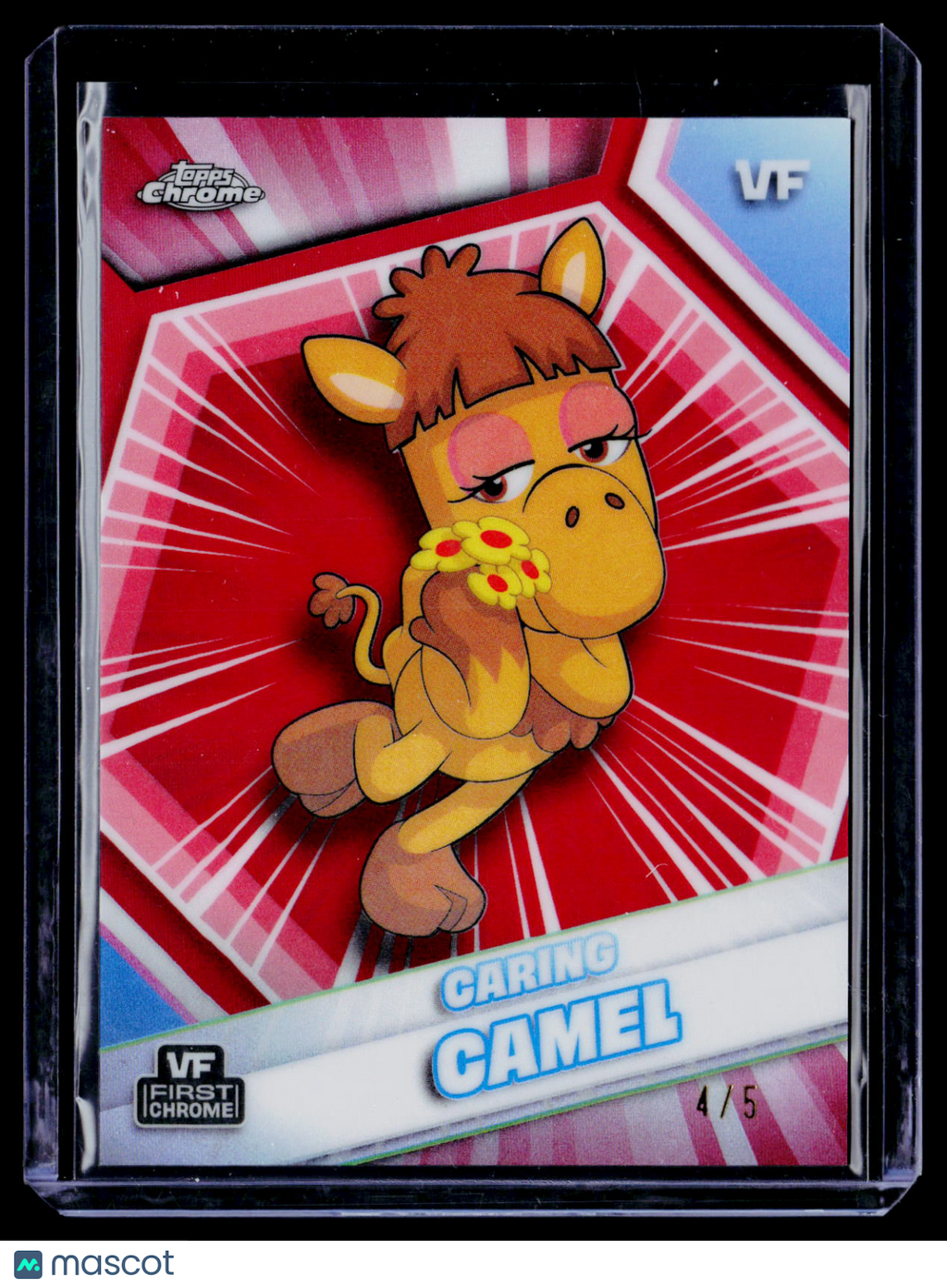 2026 Topps Chrome VeeFriends Caring Camel Red Refractor 4/5