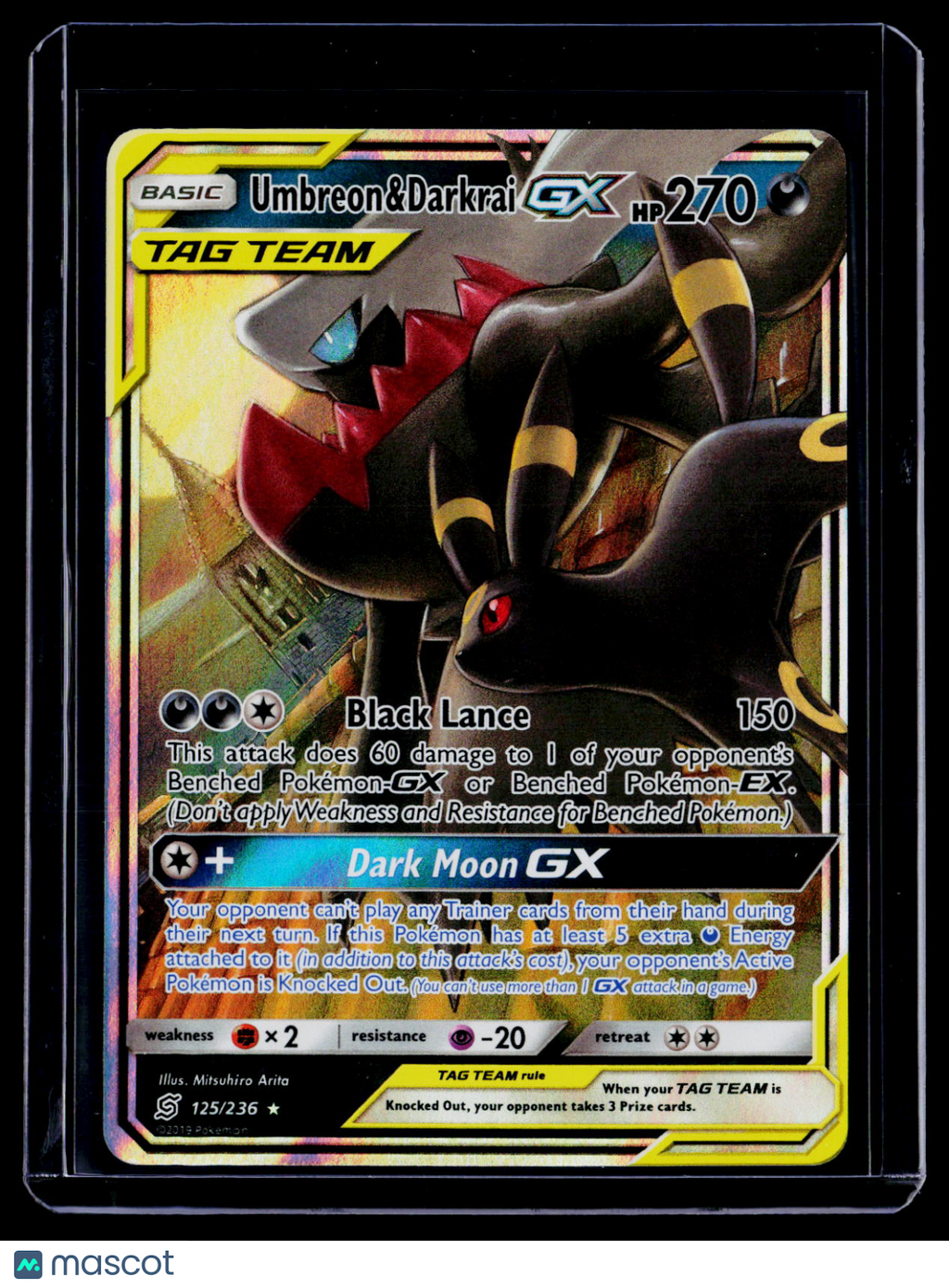 Pokemon Umbreon & Darkrai GX 125/236