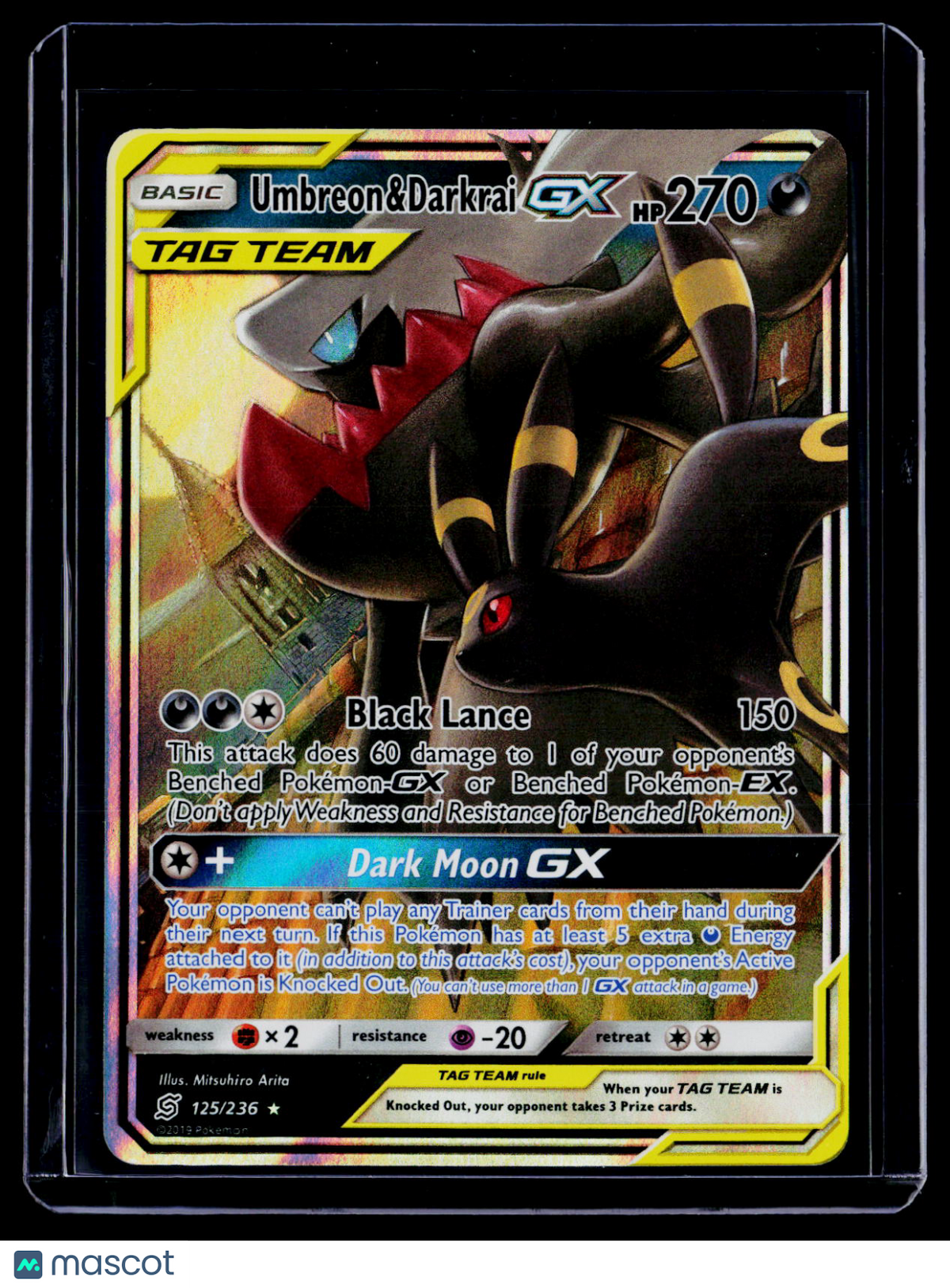Pokemon Umbreon & Darkrai GX 125/236