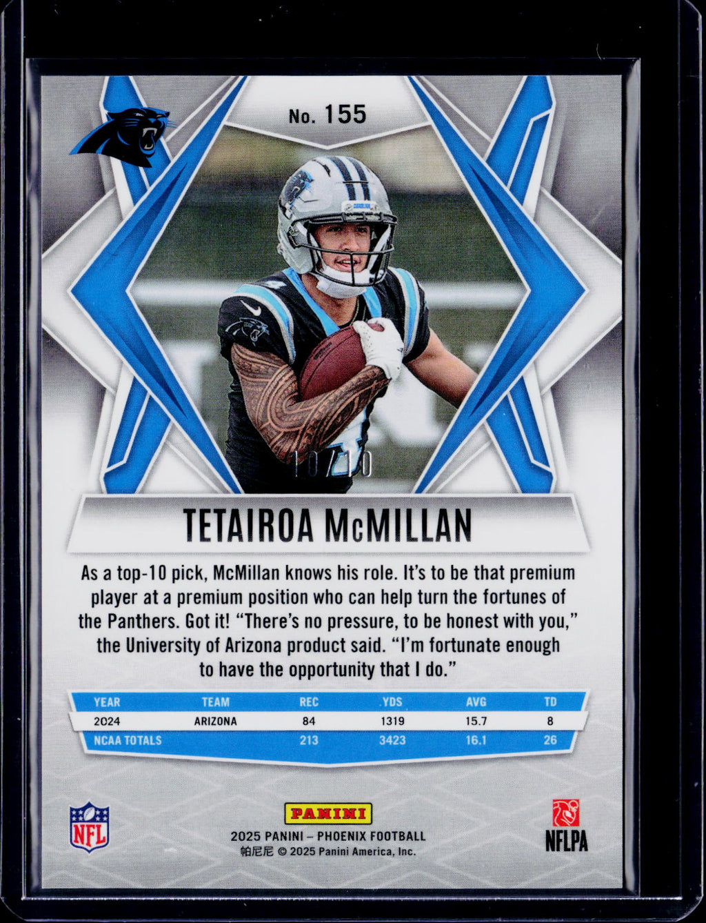 2025 Phoenix Tetairoa McMillan Gold Pandora /10