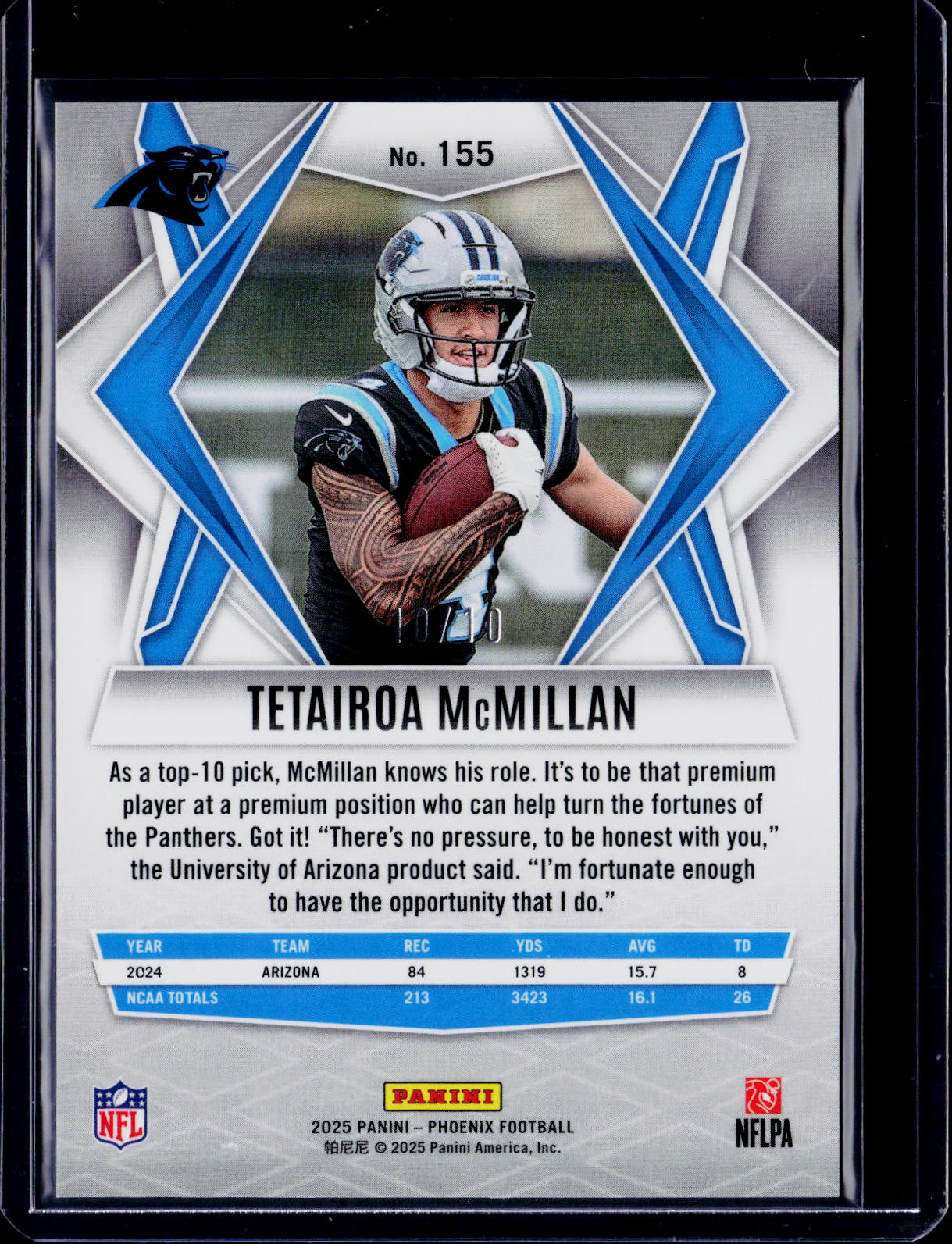 2025 Phoenix Tetairoa McMillan Gold Pandora /10
