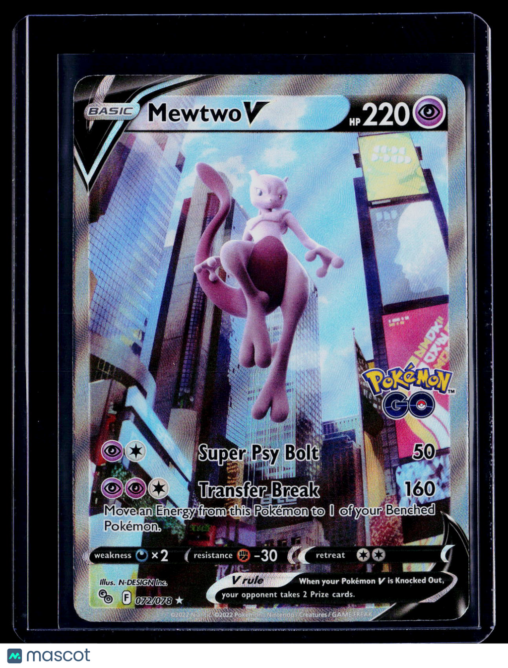 Mewtwo V Pokemon Go