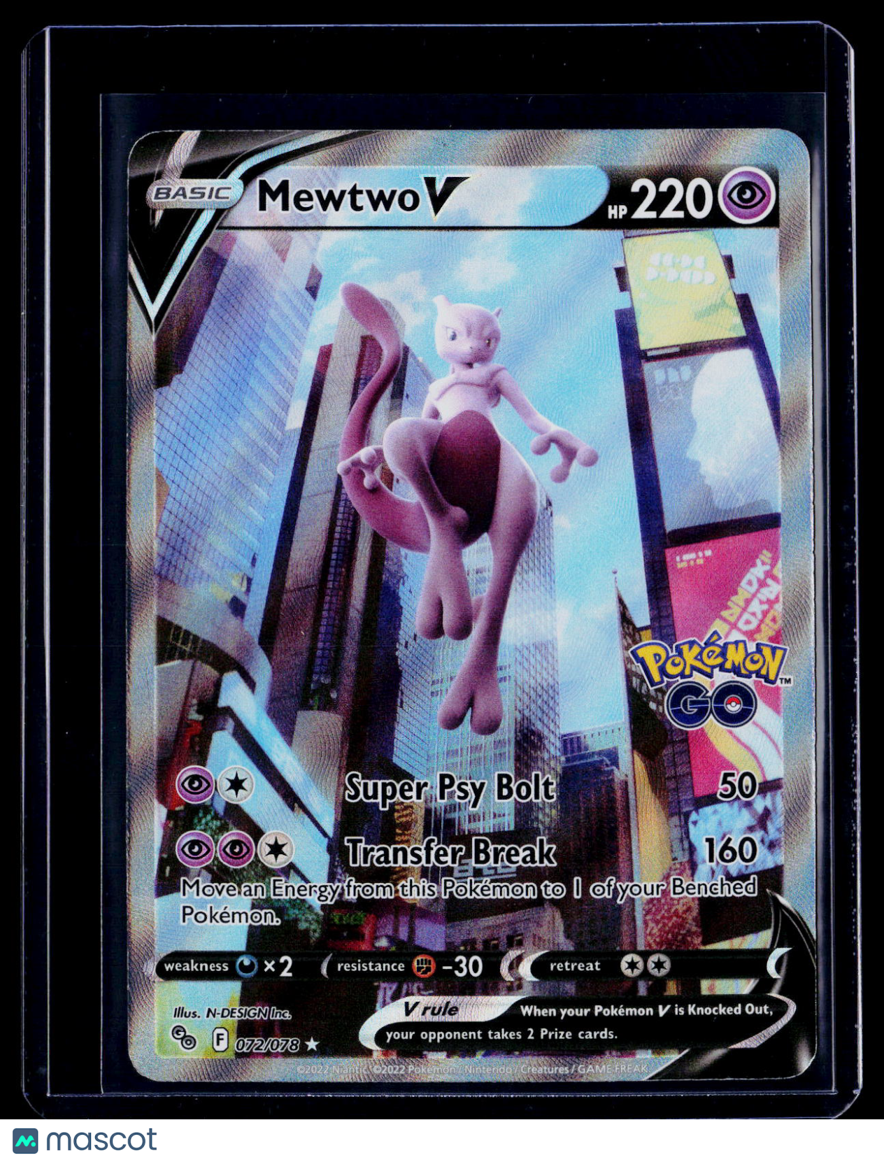 Mewtwo V Pokemon Go