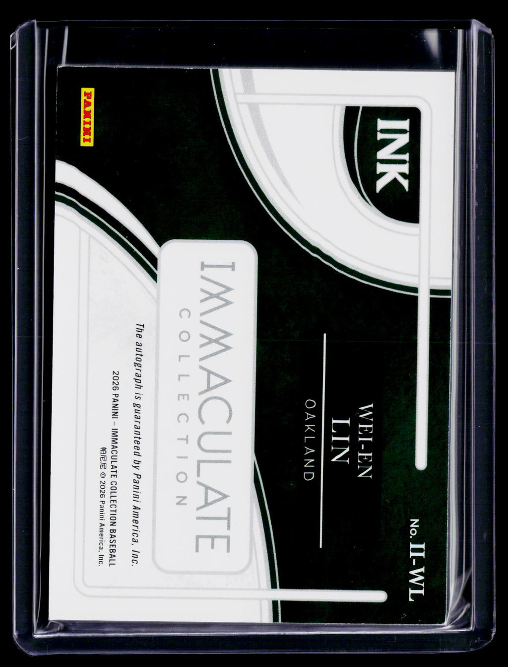 2026 Immaculate Wei-En Lin Ink Auto 43/99